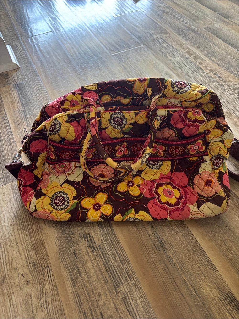 Vera Bradley quilted bag in the Buttercup pattern